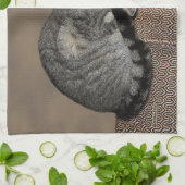 Smoky Gray Tabby Cat Geschirrtuch (Gefaltet)