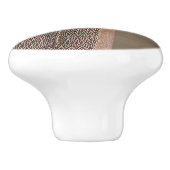 Smoky Gray Tabby Cat Keramikknauf (Seitenansicht)