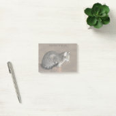 Smoky Gray Tabby Cat Post-it Klebezettel (Büro)