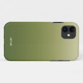 Smoky Green Gradient Ombre Personalisiert Case-Mate iPhone Hülle (Rückseite (Horizontal))