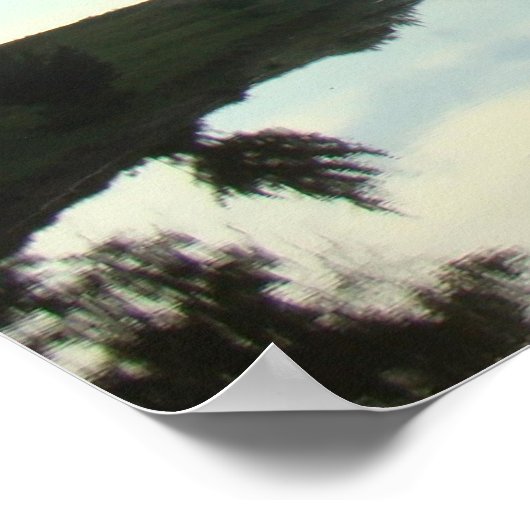 Smoky Hill River Reflections Poster (Ecke)