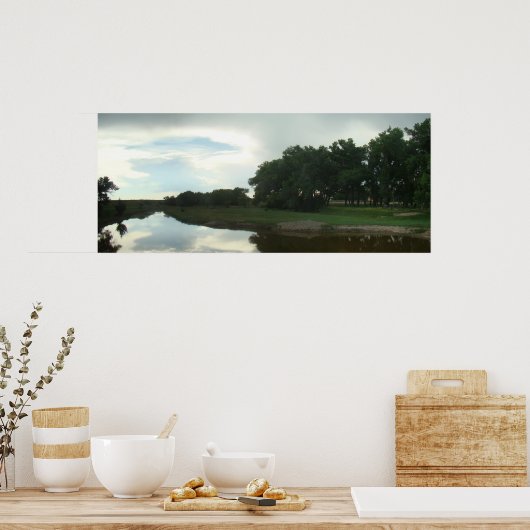 Smoky Hill River Reflections Poster (Küche)