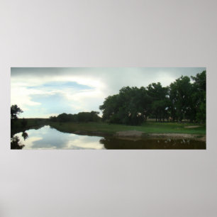Smoky Hill River Reflections Poster