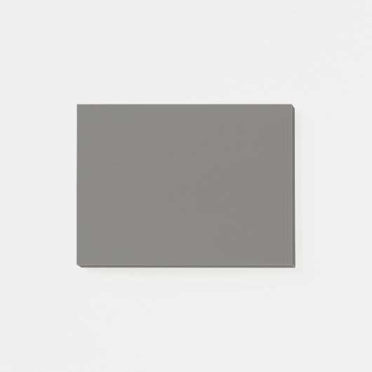 Smoky-Holzkohle-Festfarbe Post-it Klebezettel (Vorderseite)