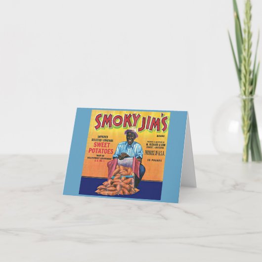 Smoky Jim's Süßkartoffelkennzeichen der 40er Jahre (Vorderseite)
