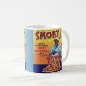 Smoky Jim's Süßkartoffelkennzeichen der 40er Jahre Kaffeetasse (VorderseiteRechts)