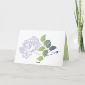 Smoky Lavender Peony mit Green Danke Card (Rückseite)