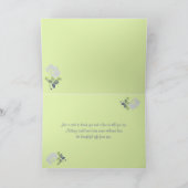 Smoky Lavender Peony mit Green Danke Card (Innenseite)