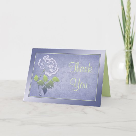 Smoky Lavender Peony mit Green Danke Card (Vorderseite)