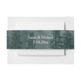Smoky Mountain Belly Band for invitations