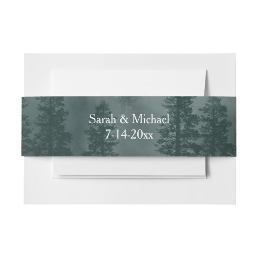 Smoky Mountain Belly Band for invitations (Vorderseite Beispiel)
