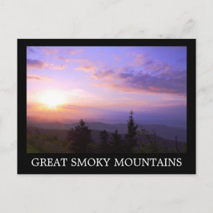 Smoky Mountain - Clingman Dome Sunrise Postkarte