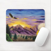 "Smoky Mountain Eagles" Landschaftlich Art Mouse P Mousepad (Mit Mouse)