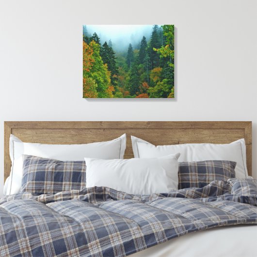 Smoky Mountain Fall Foliage Leinwanddruck (Insitu (Schlafzimmer))