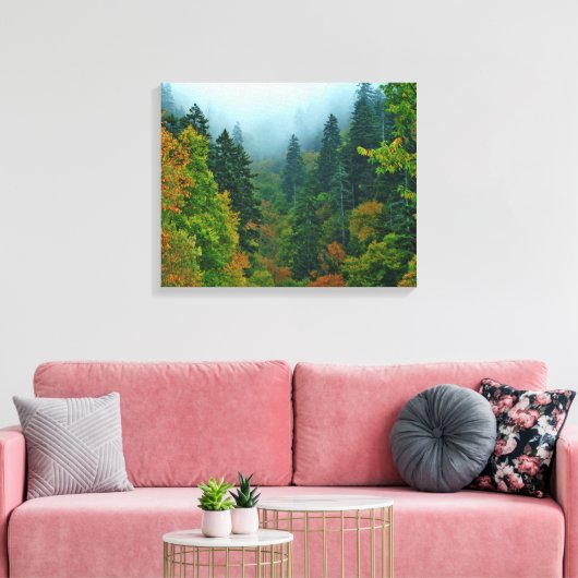 Smoky Mountain Fall Foliage Leinwanddruck (Insitu (Wohnzimmer))