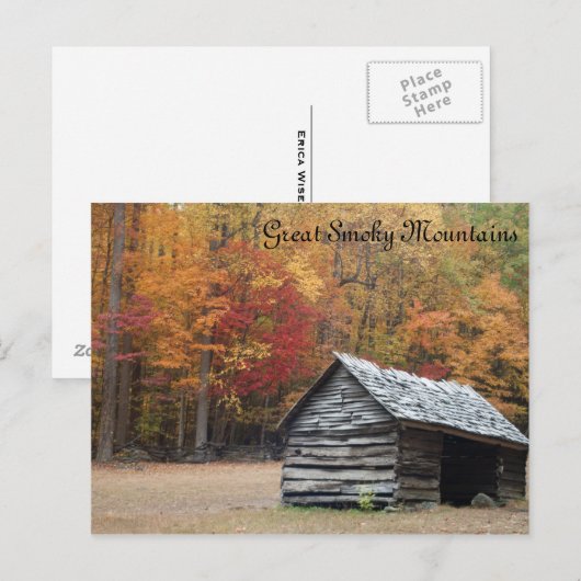Smoky Mountain Fall Postkarte (Vorne/Hinten)