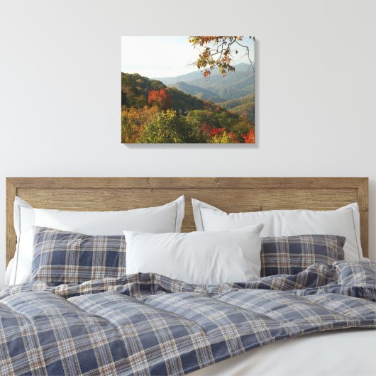 Smoky Mountain Foliage Leinwanddruck (Insitu (Schlafzimmer))