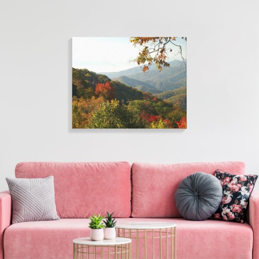 Smoky Mountain Foliage Leinwanddruck (Insitu (Wohnzimmer))