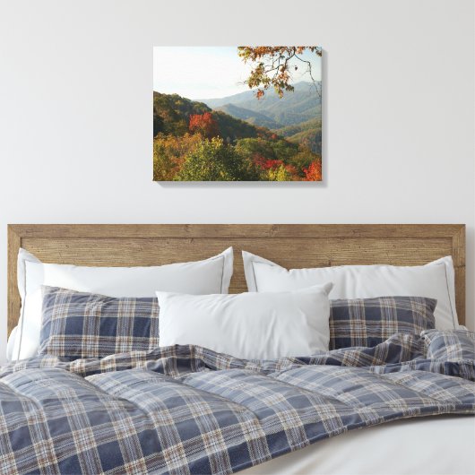 Smoky Mountain Foliage Leinwanddruck (Insitu (Schlafzimmer))