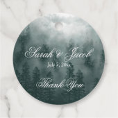 Smoky Mountain Gefallen Tag Geschenkanhänger (Rückseite)