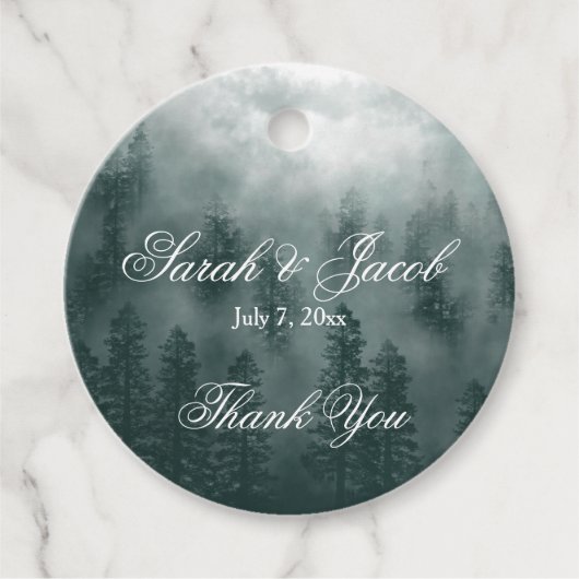 Smoky Mountain Gefallen Tag Geschenkanhänger (Vorderseite)