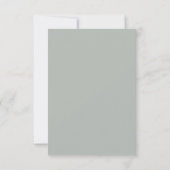 Smoky Mountain Hochzeit RSVP Karte (Rückseite)