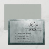 Smoky Mountain Hochzeit RSVP Karte (Vorne/Hinten)