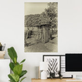 Smoky Mountain Outhouse Poster (Heimbüro)