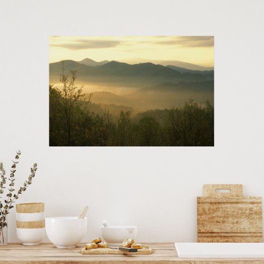 Smoky Mountain Sunrise Poster (Küche)