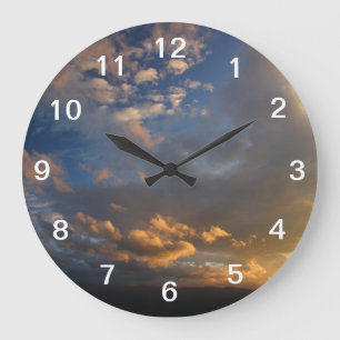 Smoky Mountain Sunset Große Wanduhr