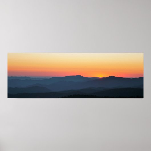 Smoky Mountain Sunset Poster (Vorne)