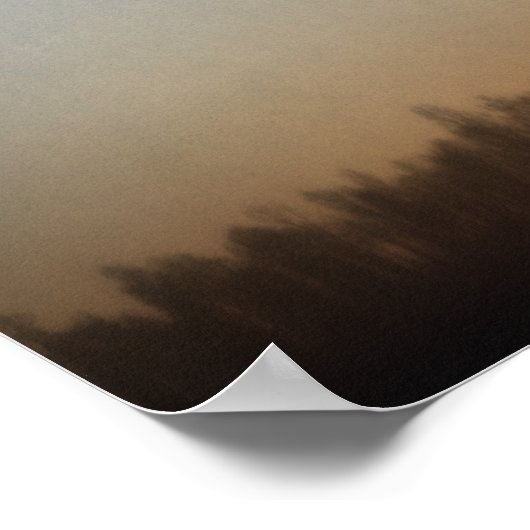 Smoky Mountain Sunset vom Blue Ridge Parkway Poster (Ecke)