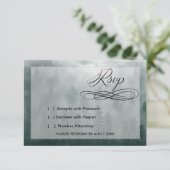 Smoky Mountain Wedding RSVP Card (Stehend Vorderseite)