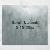 Smoky Mountain Wine Bottle Label Schaumweinetikett (Einzelnes Label)