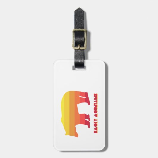 Smoky Mountains Bär Gepäckanhänger (Vorderseite vertikal)