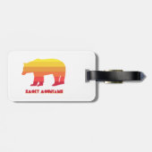 Smoky Mountains Bär Gepäckanhänger (Rückseite horizontal)