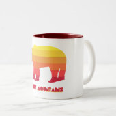 Smoky Mountains Bär Zweifarbige Tasse (VorderseiteRechts)