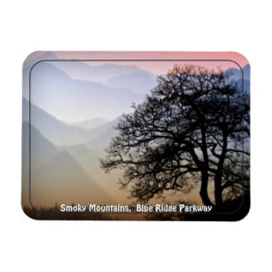 Smoky Mountains Blue Ridge Parkway GSMNP Foto Magnet