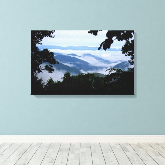 Smoky Mountains Canvas Print Leinwanddruck (Insitu (Holzboden))