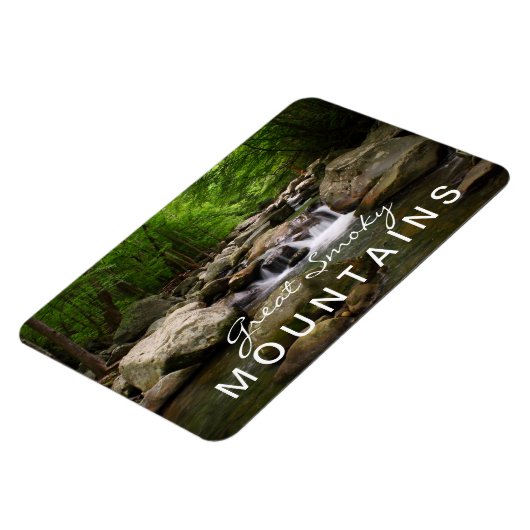 Smoky Mountains Fluss Flexible Magnet (Linke Seite)