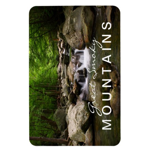 Smoky Mountains Fluss Flexible Magnet (Vertikal)
