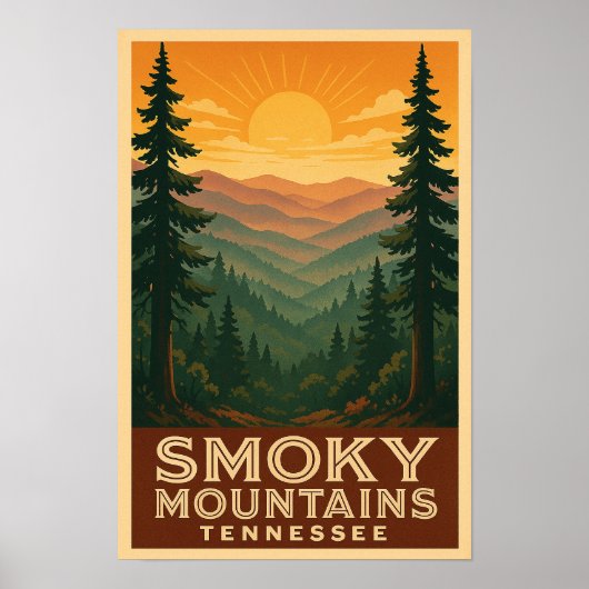 Smoky Mountains National Park Tennessee Poster (Vorne)