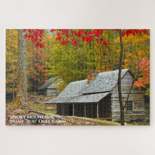 Smoky Mountains Noah "Bud" Ogle Cabin GSMNP Foto Puzzle