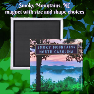 Smoky Mountains North Carolina Phantastische Sicht Magnet