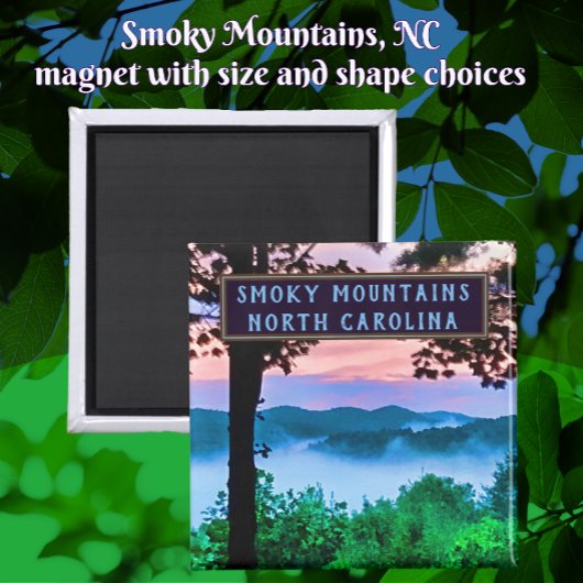 Smoky Mountains North Carolina Phantastische Sicht Magnet