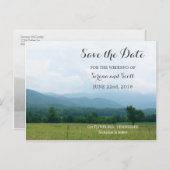 Smoky Mountains Save the Date Postcard Ankündigungspostkarte (Vorne/Hinten)