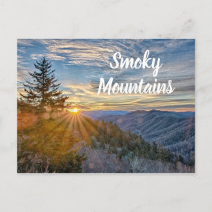 Smoky Mountains Sunrise Postcard Postkarte
