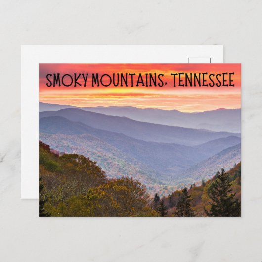 Smoky Mountains Tennessee Postcard Souvenir Postkarte (Vorne/Hinten)