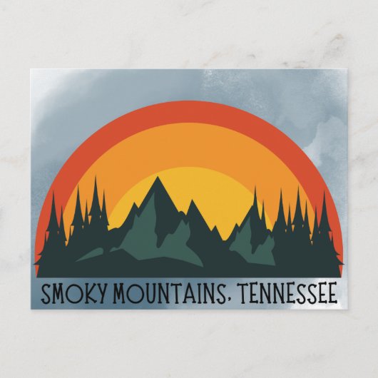 Smoky Mountains Tennessee Postkarte (Vorderseite)