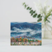 Smoky Mountains Tennessee Postkarte (Stehend Vorderseite)